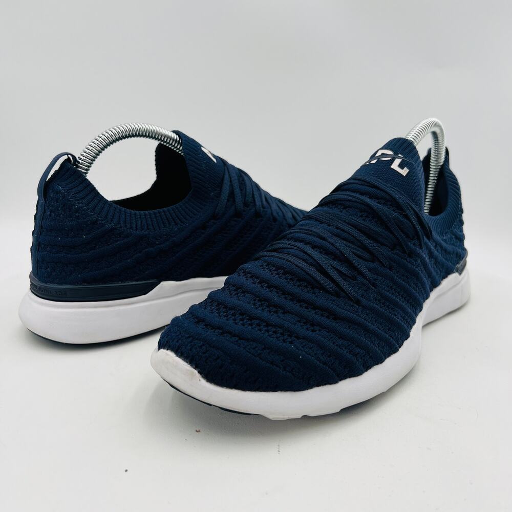 APL Athletic Propulsion Labs TechLoom Wave Logo-Patch Navy Women's Sneakers 7.5 - Picture 4 of 14